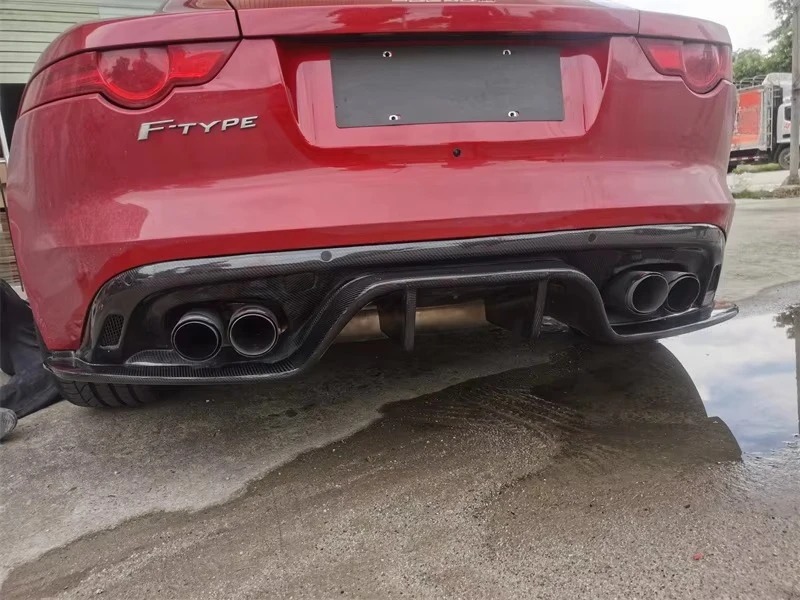 Carbon Fiber Rear Lip for  F-type 2013-2019 Rear Bumper Diffuser